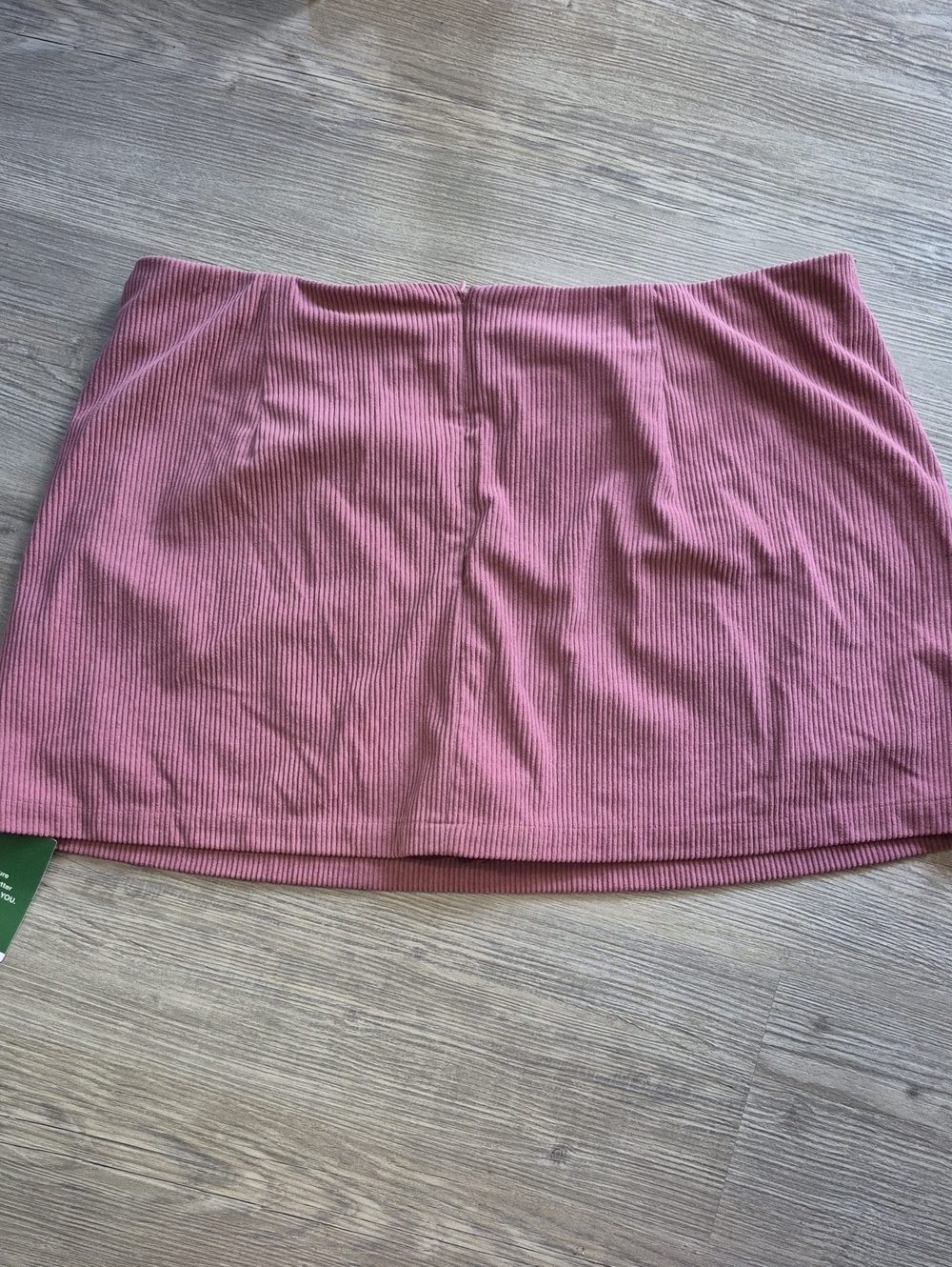 HALARA High Waisted 2 In 1 A Line Rose Pink Corduroy Mini Skirt with Shorts. NWT - Picture 3 of 6